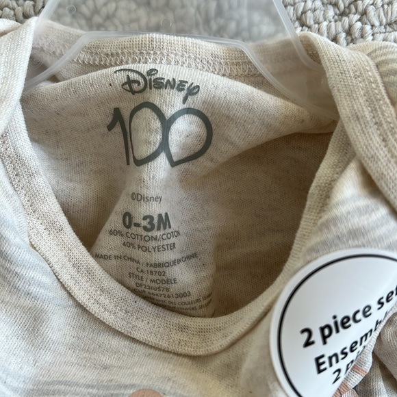 NWT - Disney 100 Chip and Dale and friends two piece set. Size 0-3 months. - Picture 6 of 6